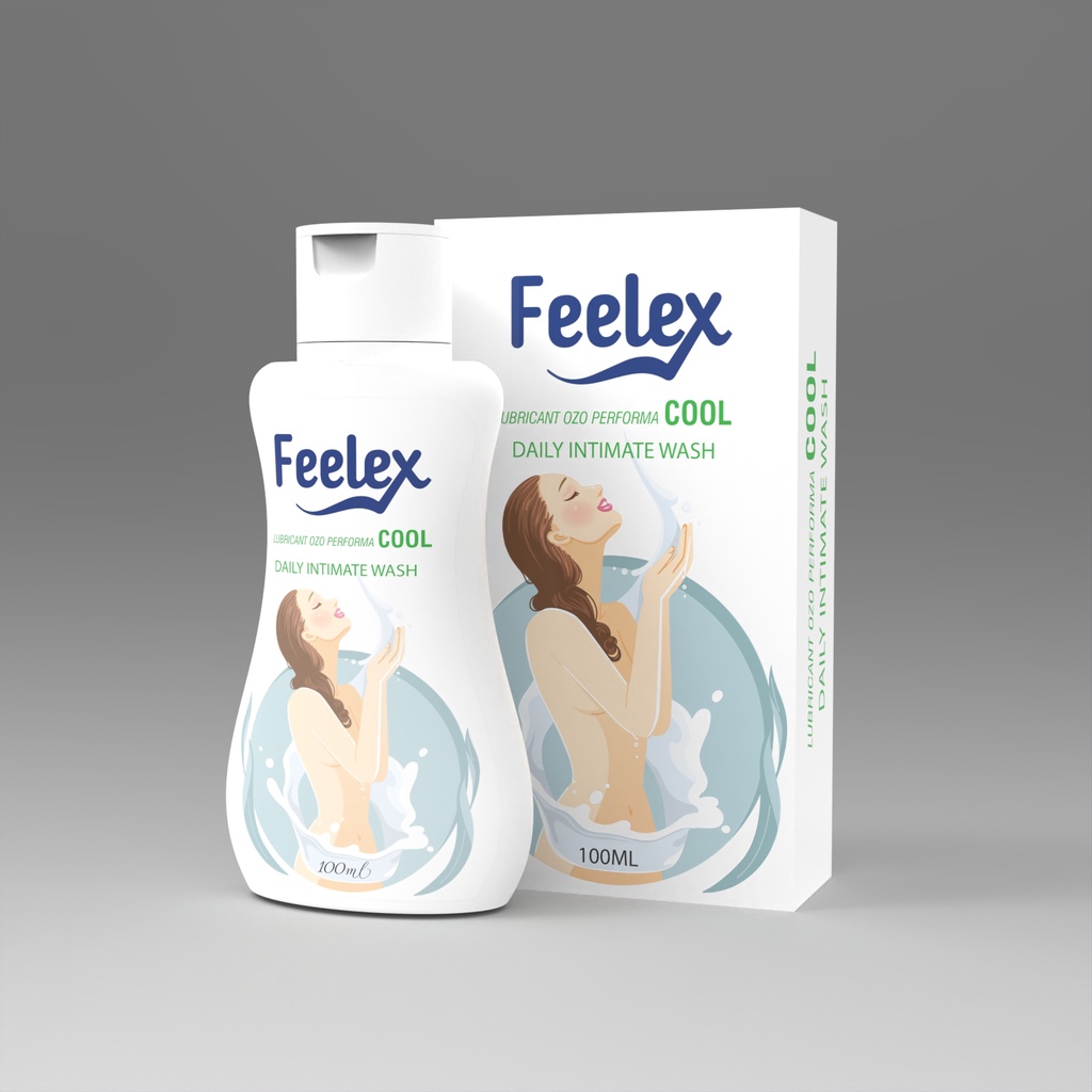 Dung dịch vệ sinh phụ nữ Feelex Lubricant OZO performa cool khử mùi, giảm viêm dung tích 100ml