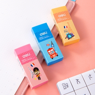 Gôm tẩy deli nhiều màu