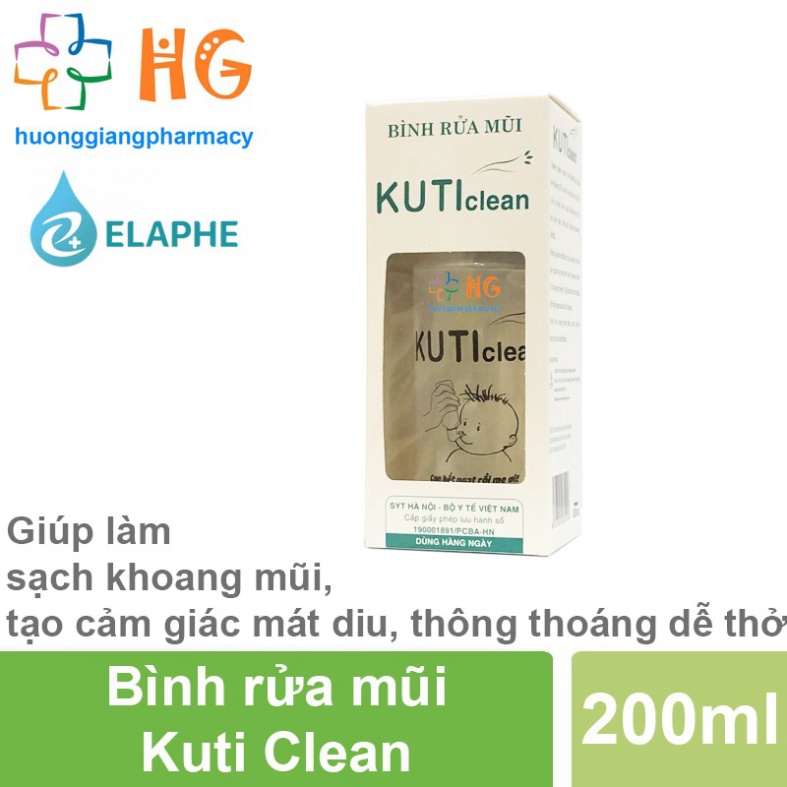 Chính Hãng Bình rửa mũi Kuti Clean (Bình 2 thumbnail