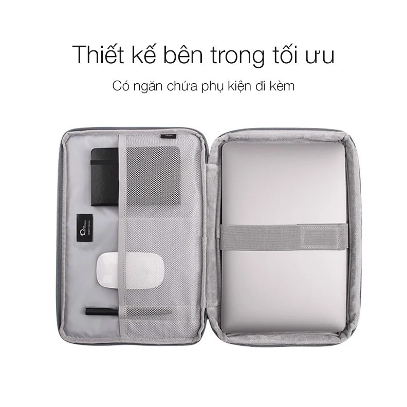 [Giá Sỉ] Túi xách + Cặp đeo chống sốc JCPal Tofino Messenger cho Macbook/Laptop - 13/14/15 inch (Màu đen)