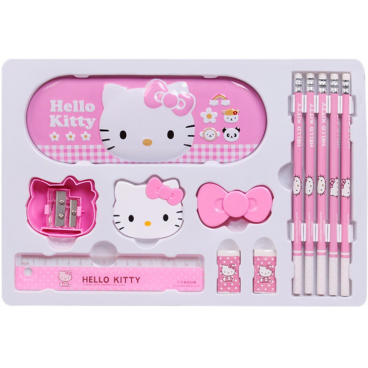 ☘☘Bộ dụng cụ học tập 11 món cho bé Hello Kitty