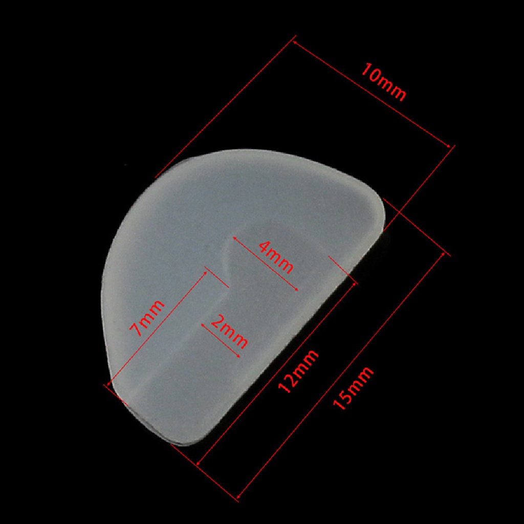 1 Cặp Miếng Đệm Mũi Mắt Kính Bằng Silicone Mỏng Trong Suốt Chống Trượt