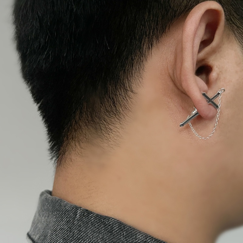 Bông Tai Hình Thánh Giá Cá Tính Dành Cho Nam Và Nữ