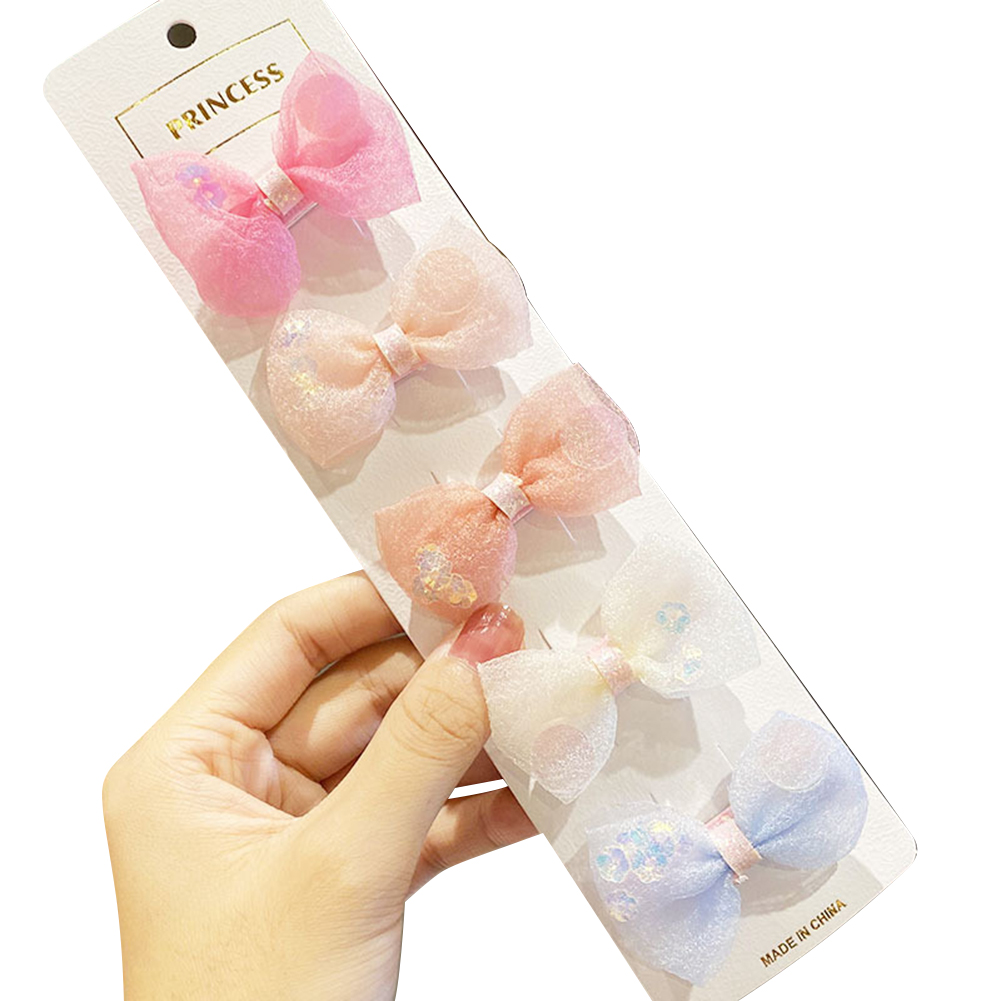 Kẹp Tóc Đính Nơ Xinh Xắn Dành Cho Bé Gái