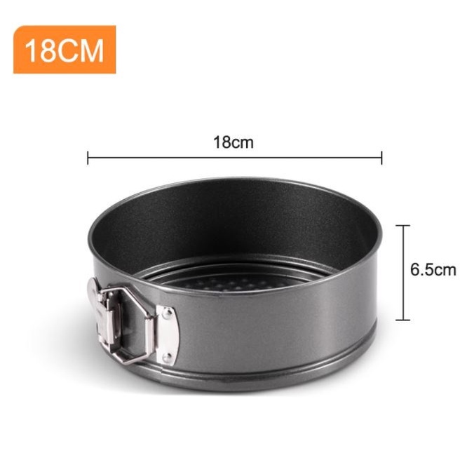 Khuôn tròn spring form đế rời có khóa 18cm, 20cm