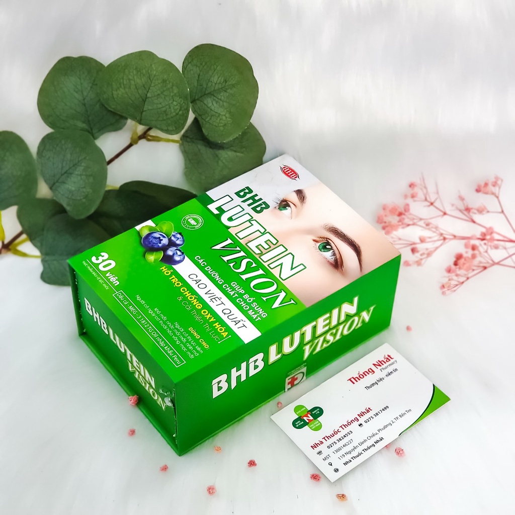 Viên uống bổ mắt sáng mắt bảo vệ mắt BHB Lutein Vision hộp 30 viên