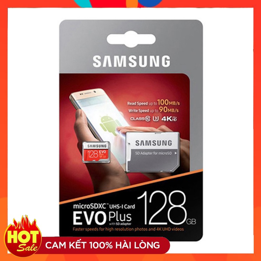 Thẻ nhớ micro SD samsung Evo plus 128GB 64GB 130MBs tốc độ cao