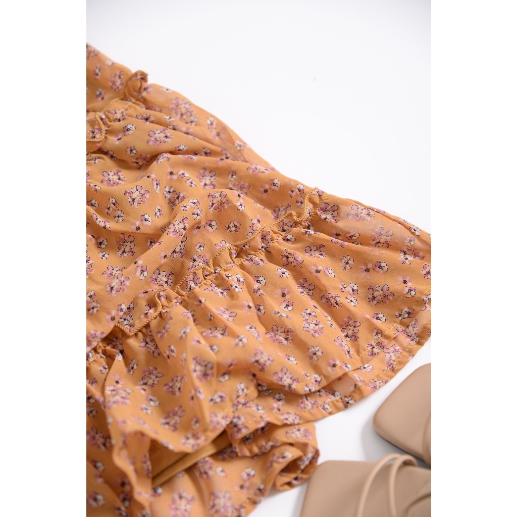 Váy ngắn 2 lớp xèo tầng SIENNA SKY