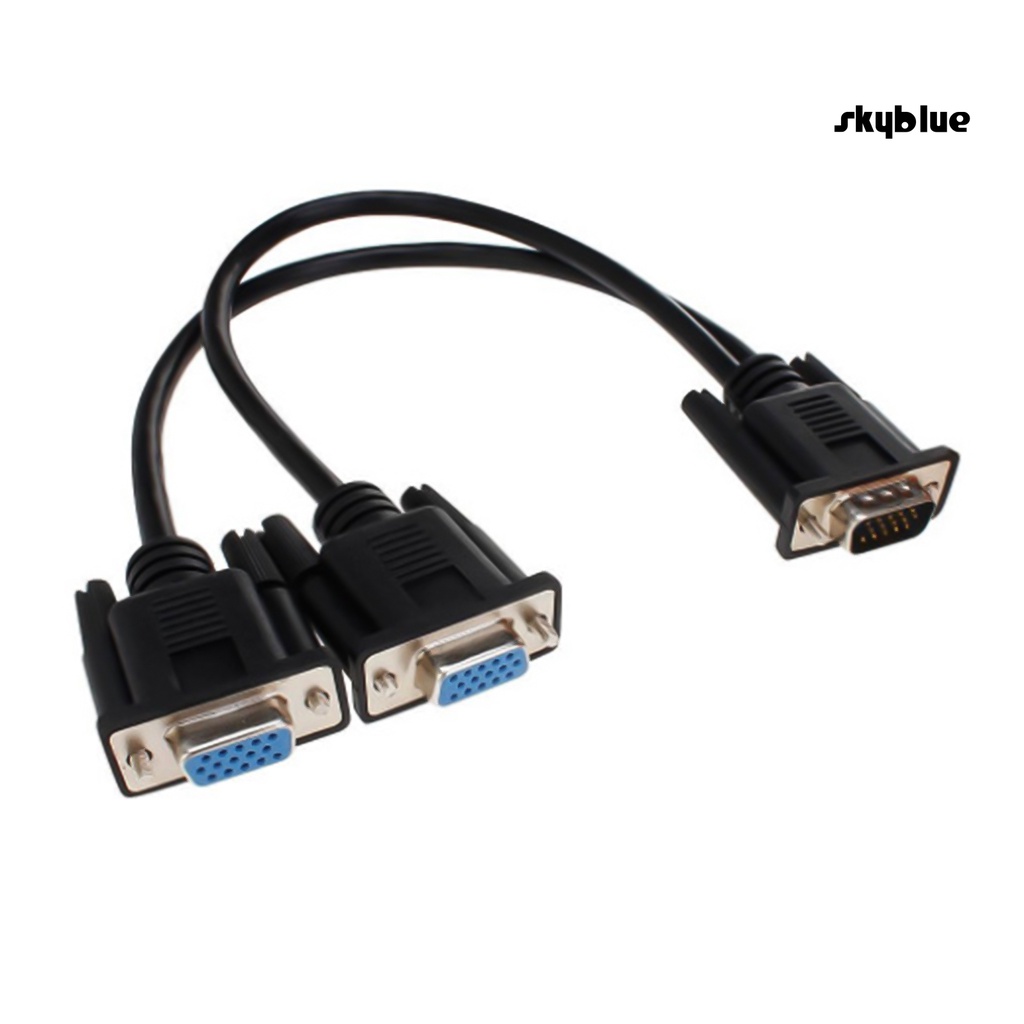 Cáp Chia VGA 1 Đầu Mini Sang 2 Đầu Cắm Chuyên Dụng Cho Máy Tính / Laptop