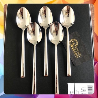Combo 5 muỗng ăn cơm amefa india inox 304 nguyên chất cao cấp
