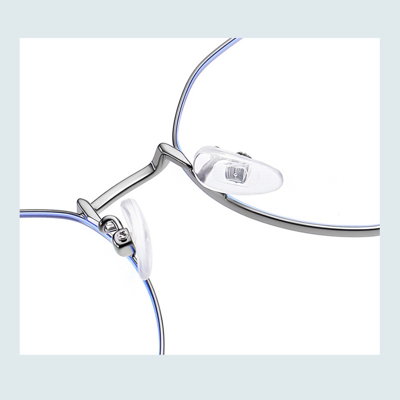 Mắt kính gọng vuông kim loại chống bức xạ/ ánh sáng xanh thời trang cho nam và nữ