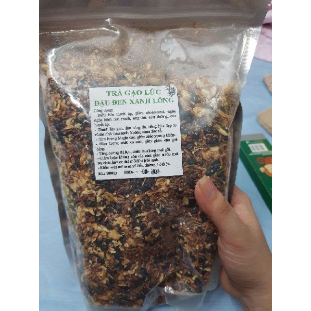 TRÀ GẠO LỨT ĐẬU ĐEN HOA NHÀI