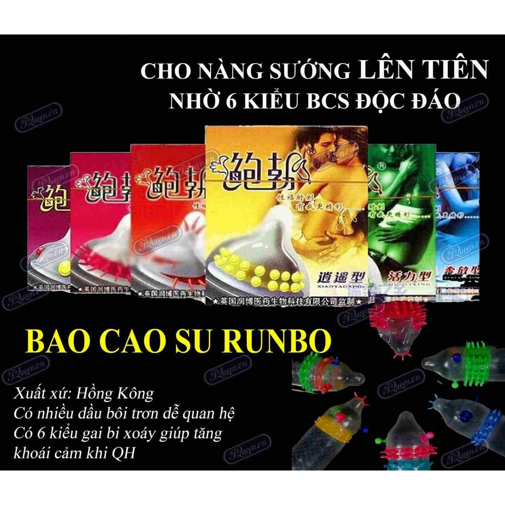 [CỰC HOT] Hộp 6 cái 6 kiểu Bao cao su EXTRA SENSITIVE Siêu Gân Gai Đôn Vòng Bi Lớn, Mạng Lại Cảm Giác Cực Mạnh Cho Cả 2.