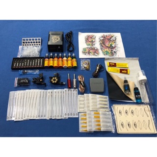 Bộ kit hai máy xăm đủ phụ kiện,phát mẫu ngẫu nhiên
