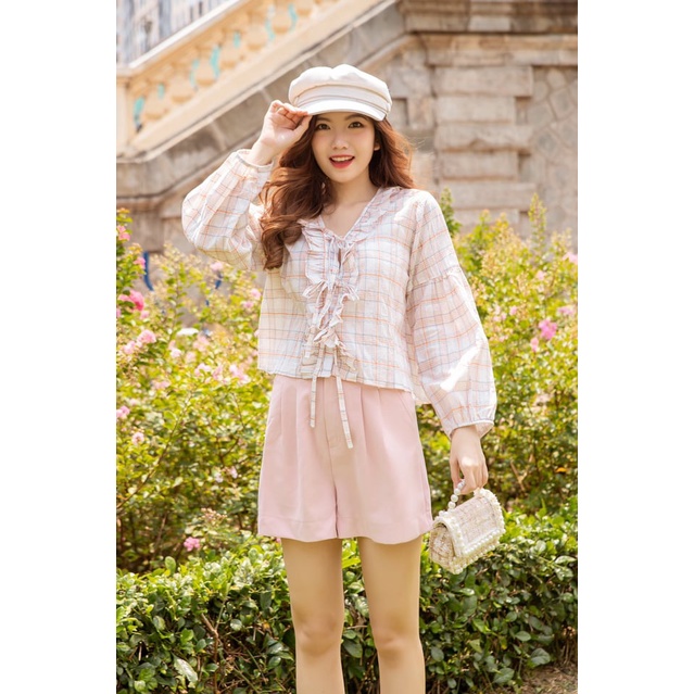 Áo kiểu dây thắt nơ