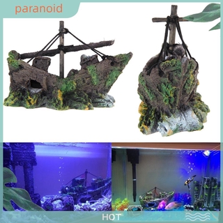 Mô Hình Tàu Đắm Trang Trí Bể Cá