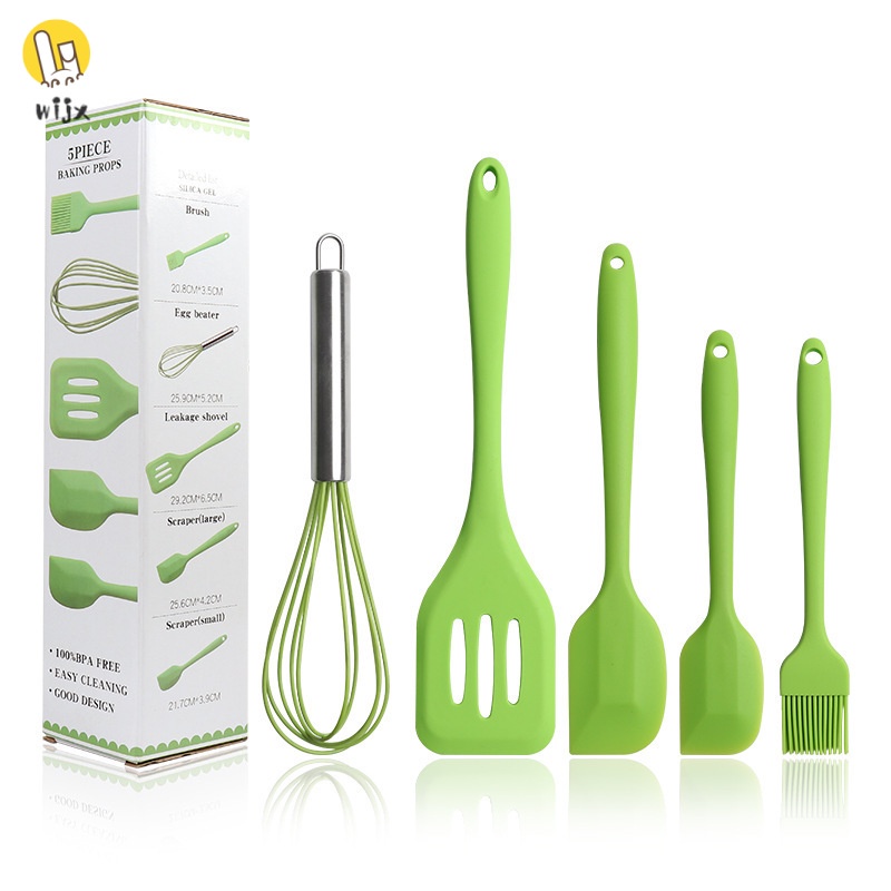 Bộ 5 Dụng Cụ Làm Bánh Bằng Silicone Cách Nhiệt Chống Dính Tiện Dụng