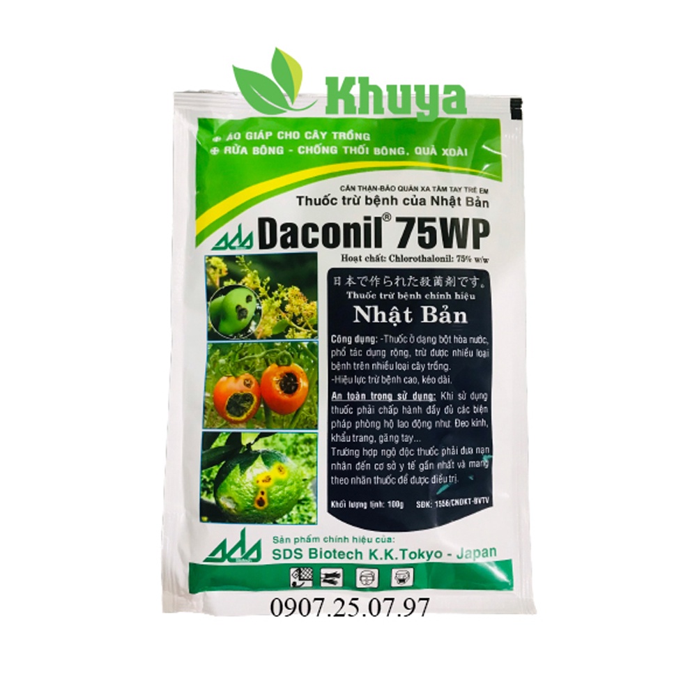 Thuốc trừ bệnh Nhật Bản Daconil 75WP 100gr