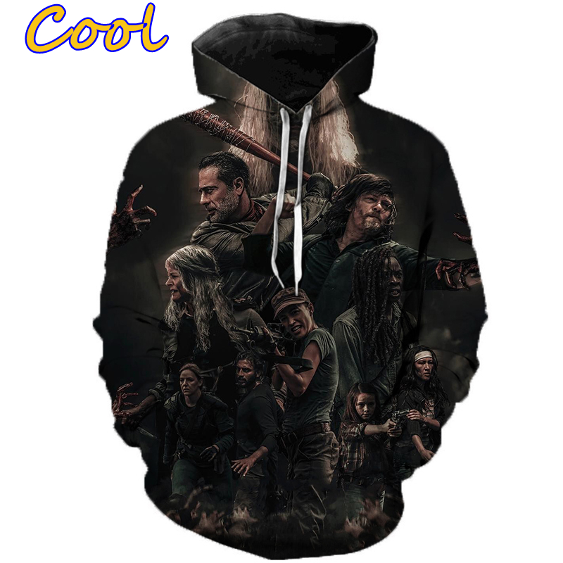 Áo Hoodie In Họa Tiết Phim The Walking Dead 3d Thời Trang Cho Nam Nữ