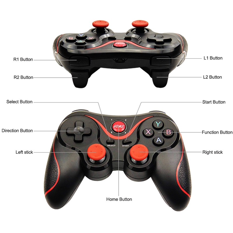 X3 Wireless Joystick Gamepad Game Controller Bluetooth 3.0 Remote Control Mobile Phone Tablet Holder