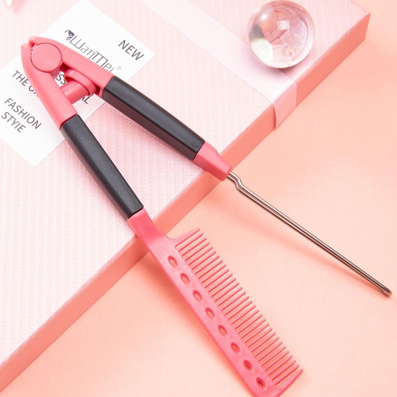 Lược Điện Chải Tóc Thẳng Và Uốn Xoăn Tóc