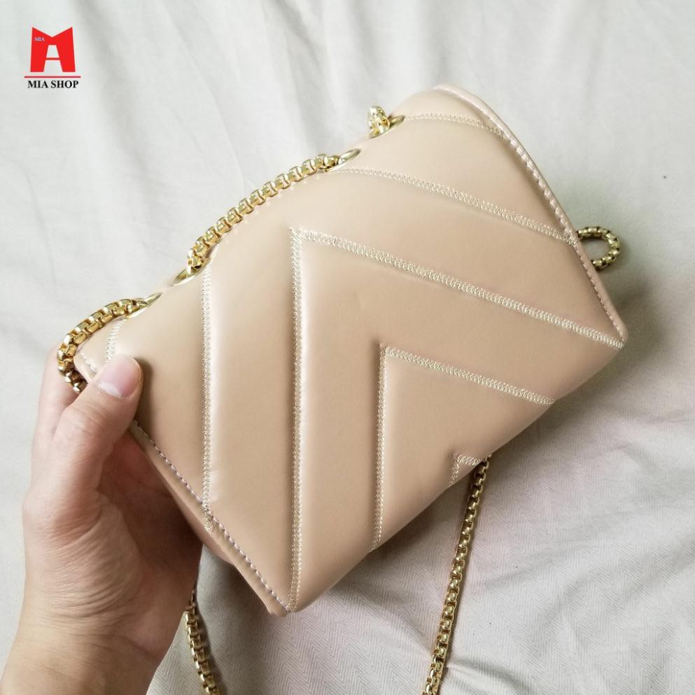 [GIÁ XƯỞNG] Túi xách nữ, túi đeo chéo nữ khuy bấm, dây xích dài MIA11  MIA CLUTCH