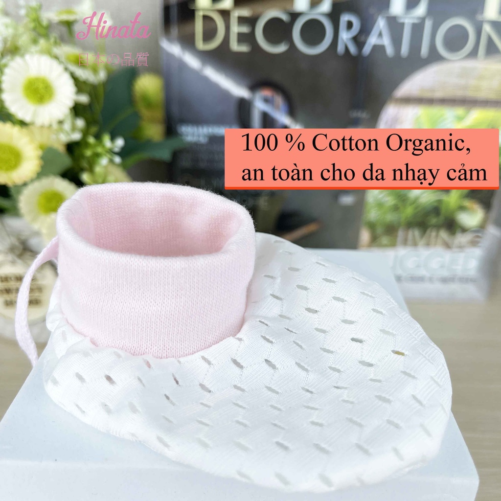 Set 5 đôi bao chân thoáng khí cho trẻ sơ sinh HINATA - Giảm tình trạng bí bách khiến bé chảy mồ hôi chân V14