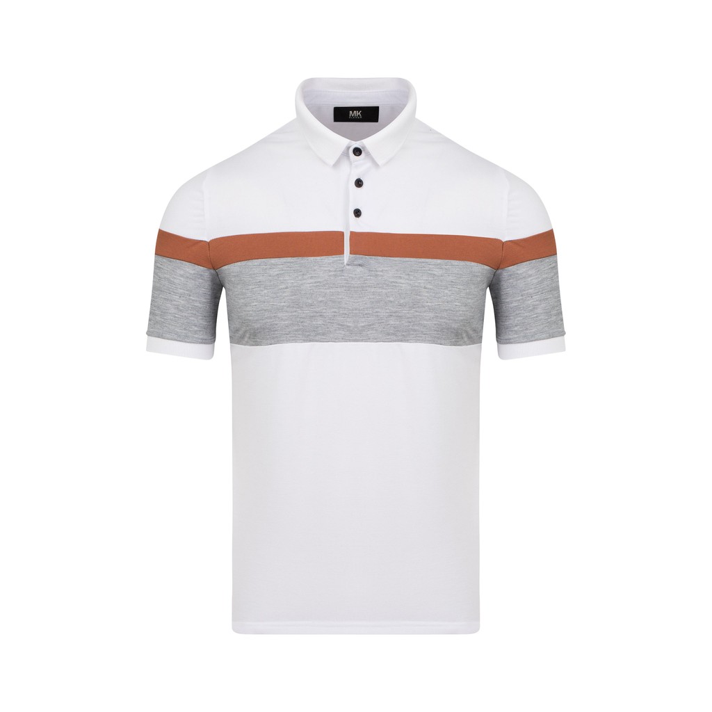 [Mã FAMALLT5 giảm 15% đơn 150K] Áo thun nam Polo có cổ phối màu sọc ngang MK CLEVER | BigBuy360 - bigbuy360.vn