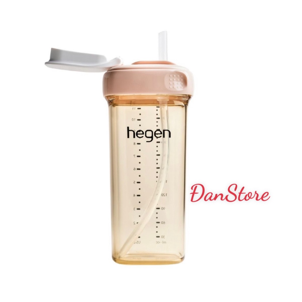 Bộ phụ kiện tập hút hegen, nắp ống hút bình sữa hegen màu xanh hồng xám chính hãng. Bình Hút sữa hút nước hegen