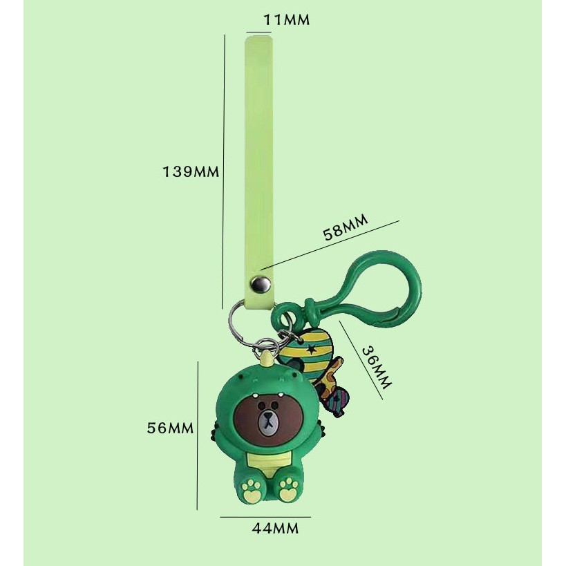 Móc khóa line friends mẫu 2