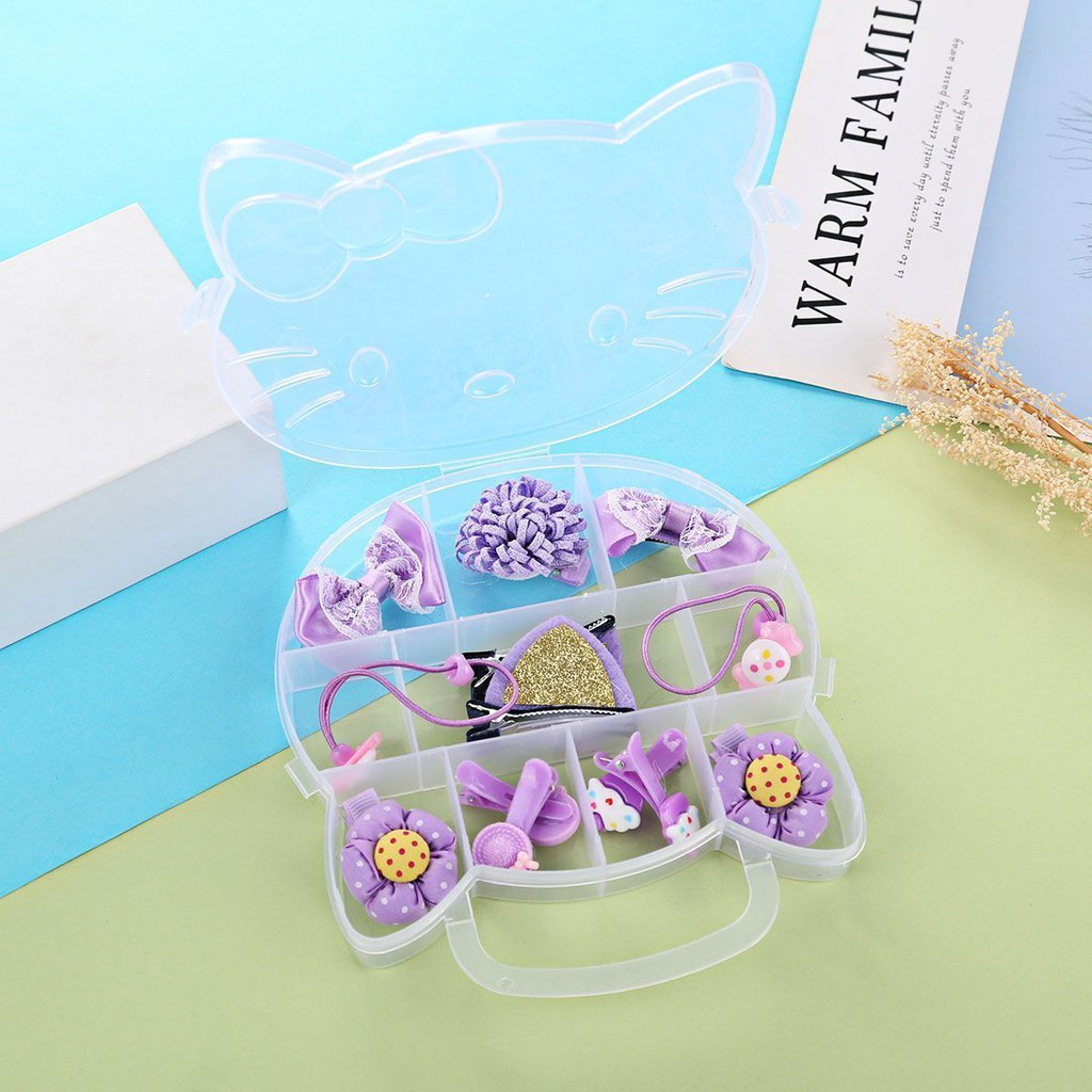 PVN17329 Hộp phụ kiện tóc cho bé HELLO KITTY cho bé T2 .