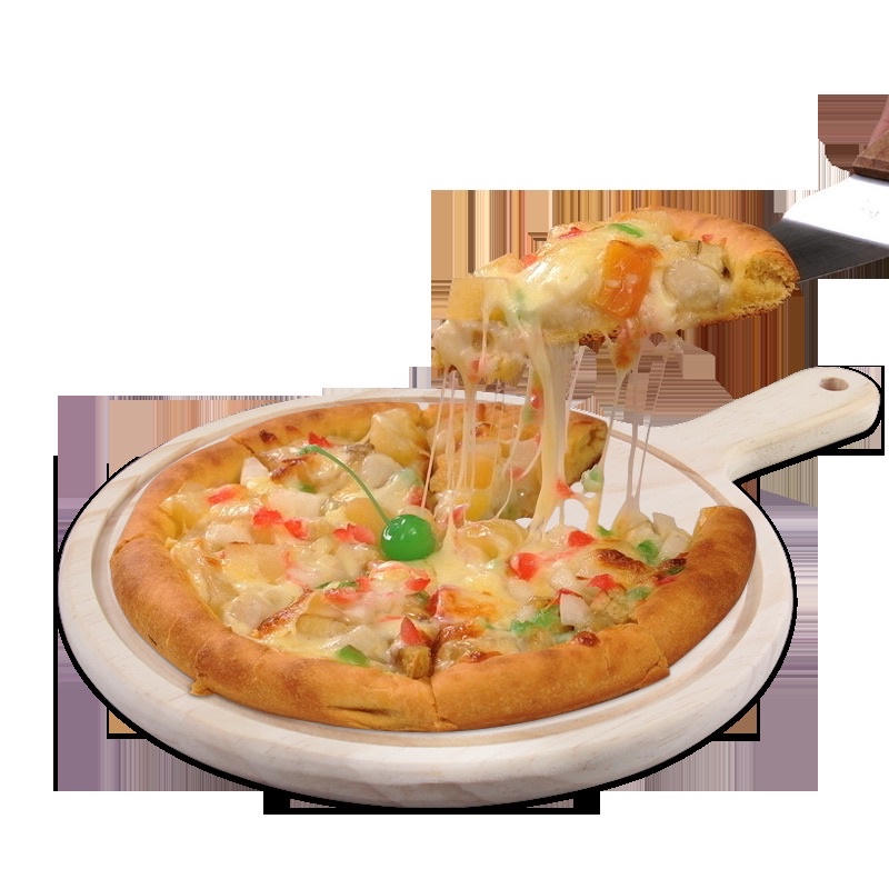 Thớt gỗ decor đựng bánh pizza