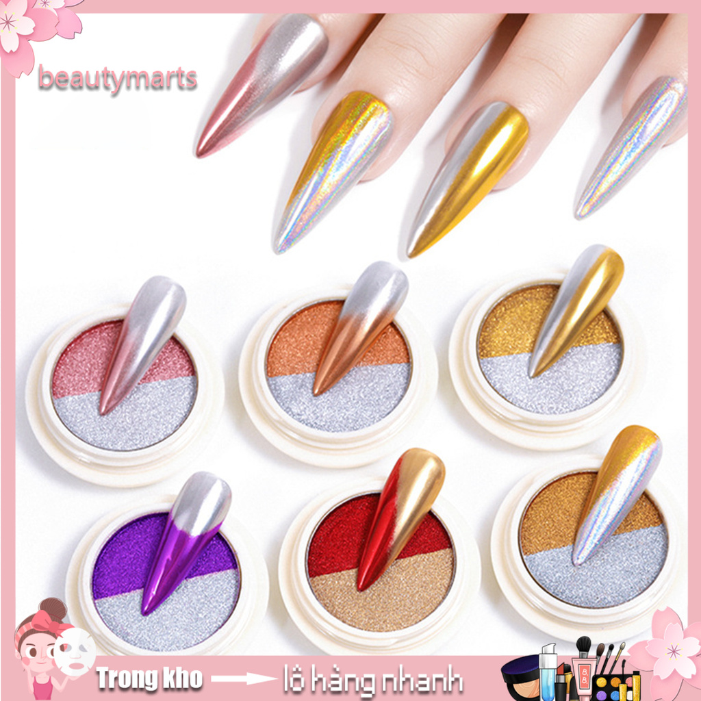 [Hàng mới về] Bột Hai Màu Kim Tuyến Lấp Lánh Lâu Trôi 12G Trang Trí Móng Đi Tiệc