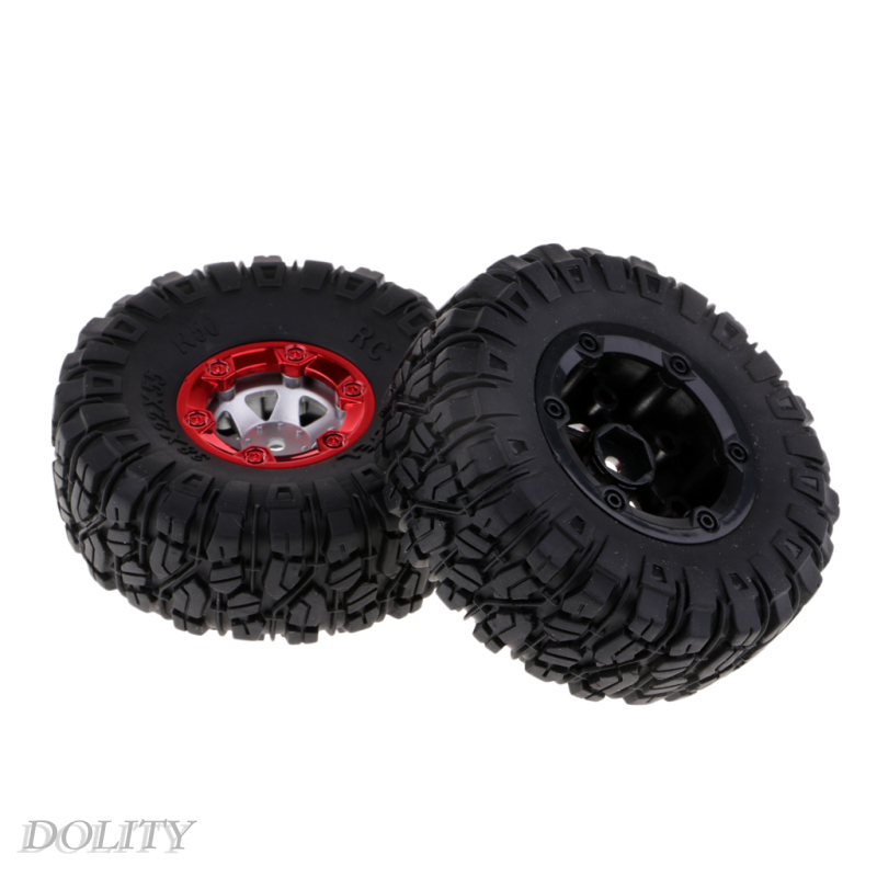 [DOLITY]1/12 Scale Electric RC Truck Parts Rubber Tires Tyres 100mm for Wltoys 12423