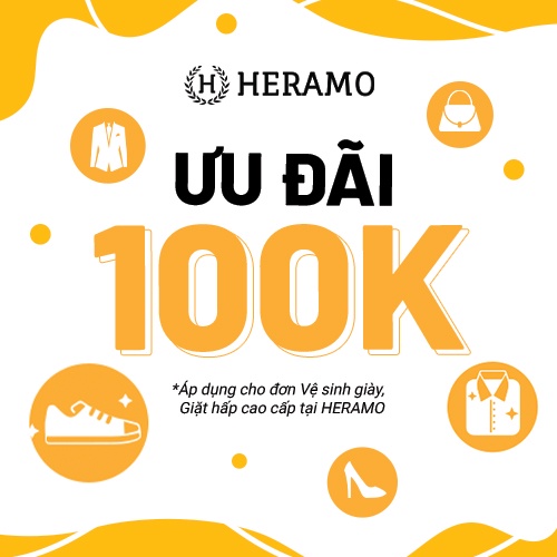 - Mã giảm giá 100K Vệ sinh giày, Giặt hấp cao cấp tại HERAMO