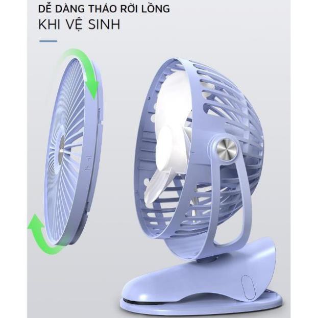 Quạt Tích Điện YOOBAO F04 MAX Dung Lượng 10000mAh Chạy Liên Tục 60 Giờ, Quạt Kẹp Để Bàn Siêu Tiện Lợi - Hàng Chính Hãng | BigBuy360 - bigbuy360.vn