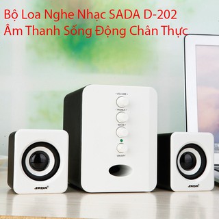 Loa Vi Tính , Bộ 3 Loa Máy Tính Âm Thanh Siêu Trầm SADA D-202 - Top 10 Loa Bán Chạy Nhất Thị Trường