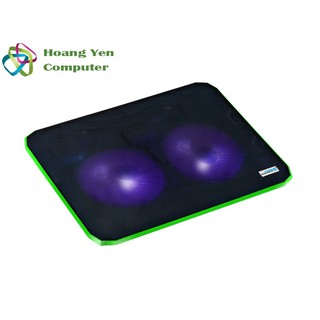 Đế Tản Nhiệt Laptop COOL COLD K19 2 Quạt Cho Laptop 14" 15.6"- BH 1 Năm 1 Đổi 1 (MÀU NGẪU NHIÊN) - Hoàng Yến Computer