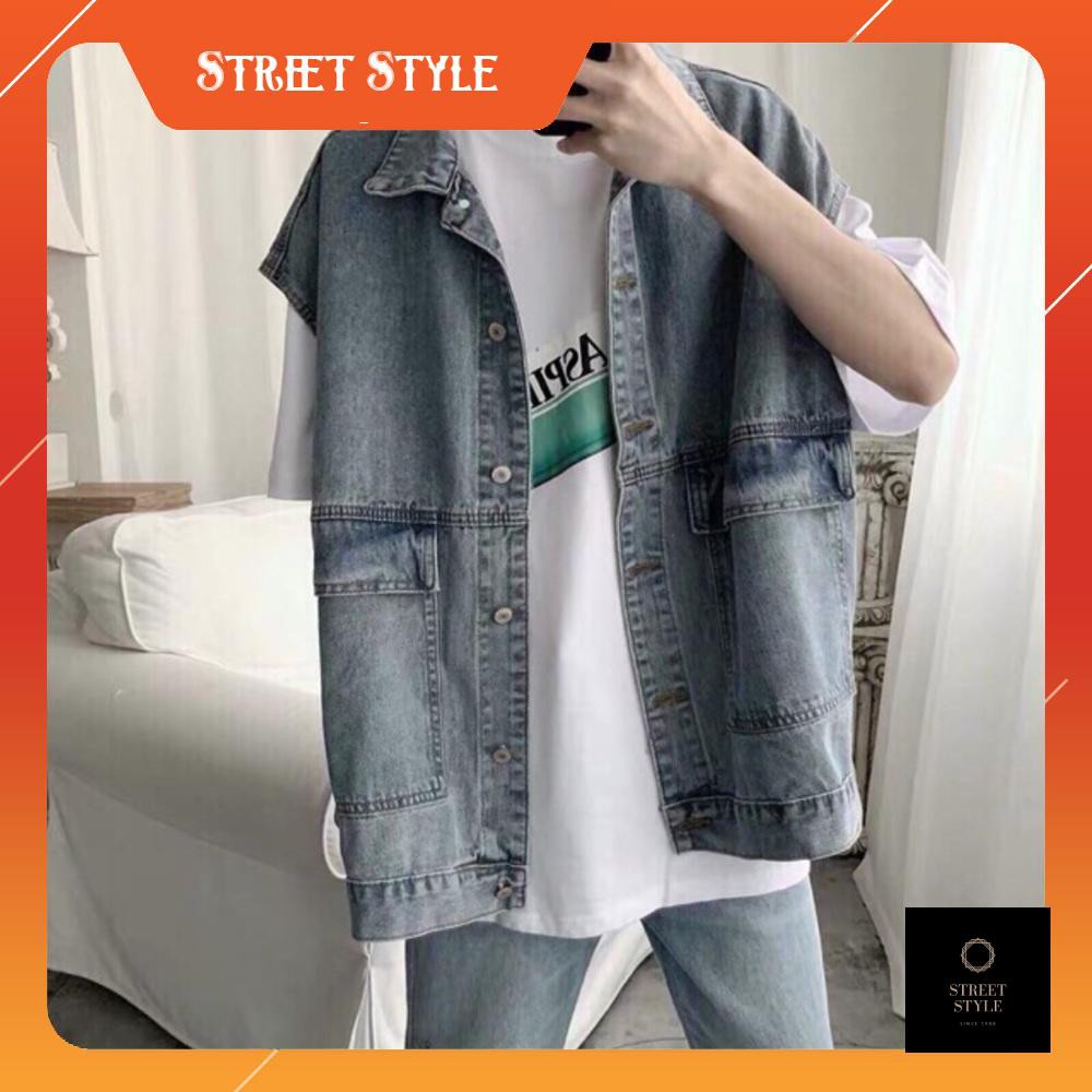 [HOT SALE. CLICK NOW]] áo gile jeans UNISEX STYLE