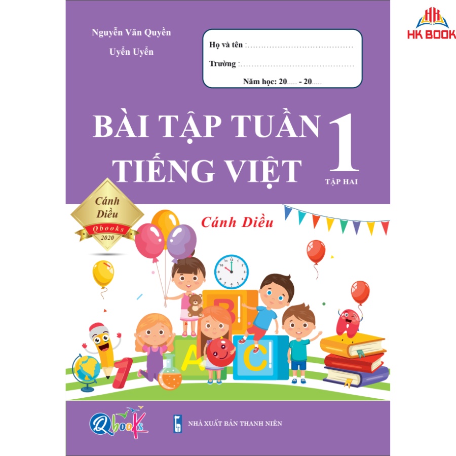 Sách - Bài Tập Tuần Tiếng Việt 1 - Cánh Diều - Tập 2 (1 cuốn)