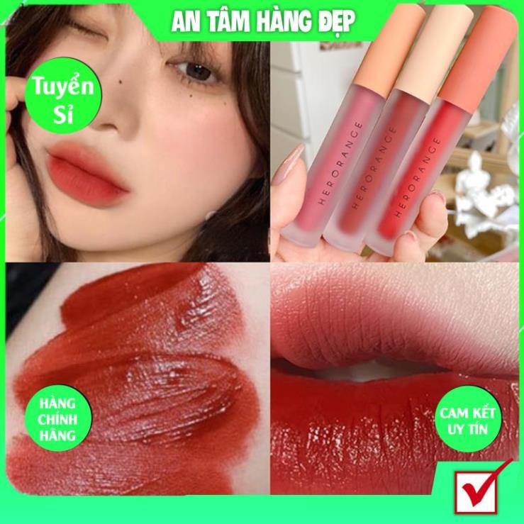 Set 3 Cây Son Kem Lì Herorange Fluffy Lip Glaze Mỹ Phẩm Nội Địa Trung KING DC Hot Xinh Xắn | BigBuy360 - bigbuy360.vn