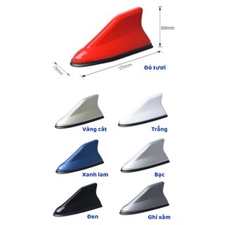 Ăn ten vây cá mập Hybrid đế cao su thu sóng radio FM/AM trên nóc xe hơi đủ màu để lựa chọn