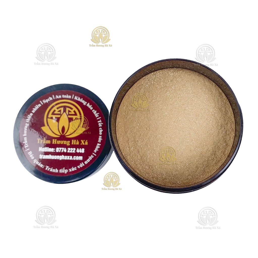 Bộ 10 hộp bột Trầm Hương Hà Xá xông nhà 100g x 10 đồ thờ cúng phong thủy tẩy uế