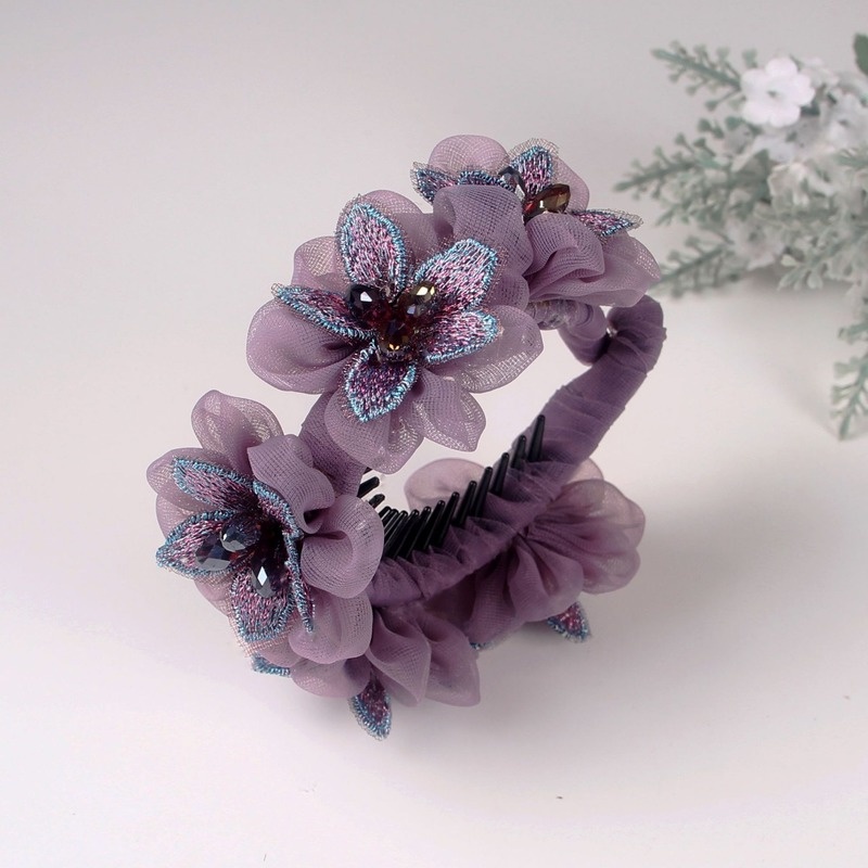 Kẹp Tóc Ruy Băng Thắt Nơ Sau Lưng Phong Cách Hàn Quốc Thanh Lịch Cho Nữ