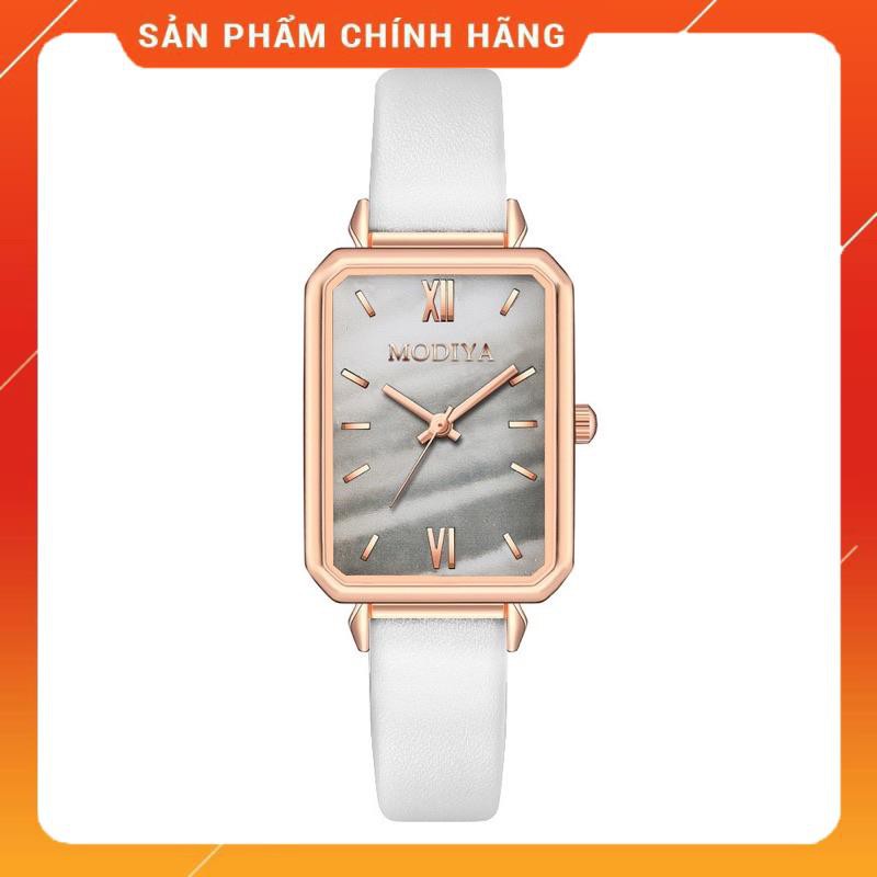 [Hàng Chính Hãng] Đồng hồ nữ Modiya dây da mặt chữ nhật siêu hot 2022 [Uy Tín Về Chất Lượng] | BigBuy360 - bigbuy360.vn