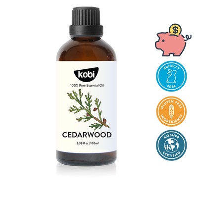 Tinh dầu Hoàng Đàn Kobi Cedarwood 100ml thơm phòng khử mùi tạo hương gỗ thư giãn dùng khuếch tán