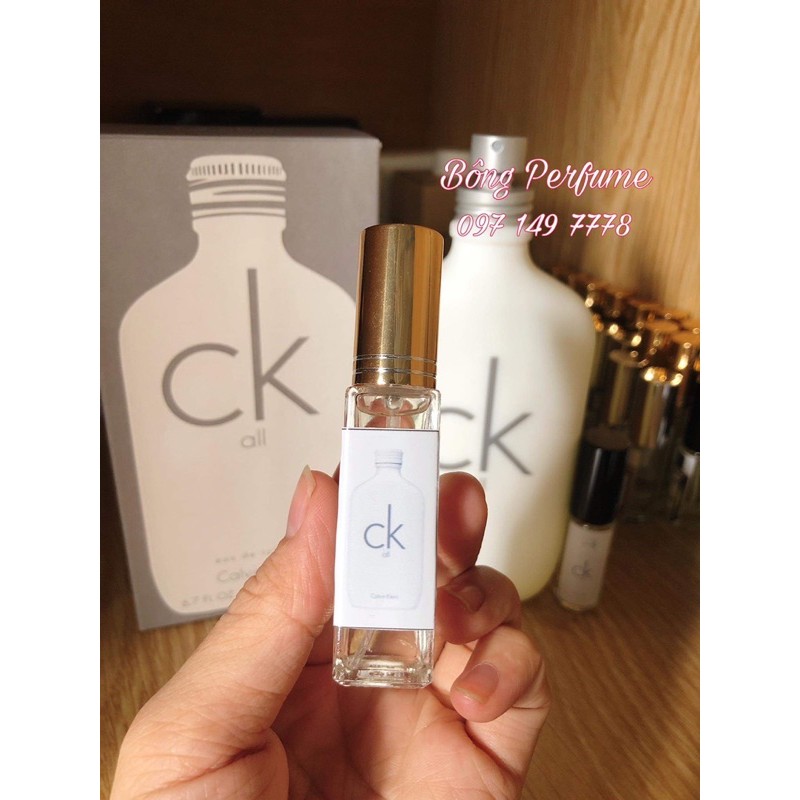 Nước hoa Calvin Klein CK All chính hãng xuất 5ml, 10ml