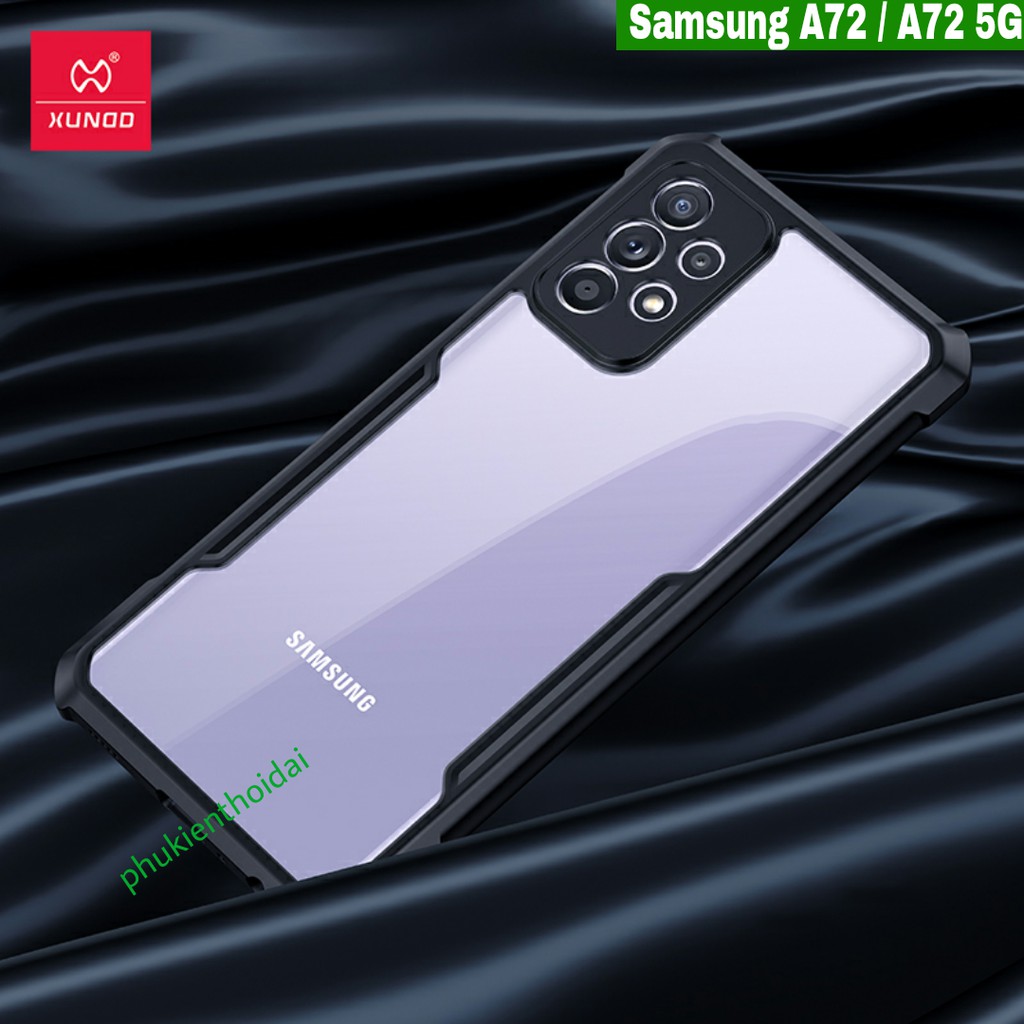 Ốp lưng Samsung A72 / A72 5G Hiệu XUNDD lưng trong viền màu cao cấp bảo vệ toàn diện
