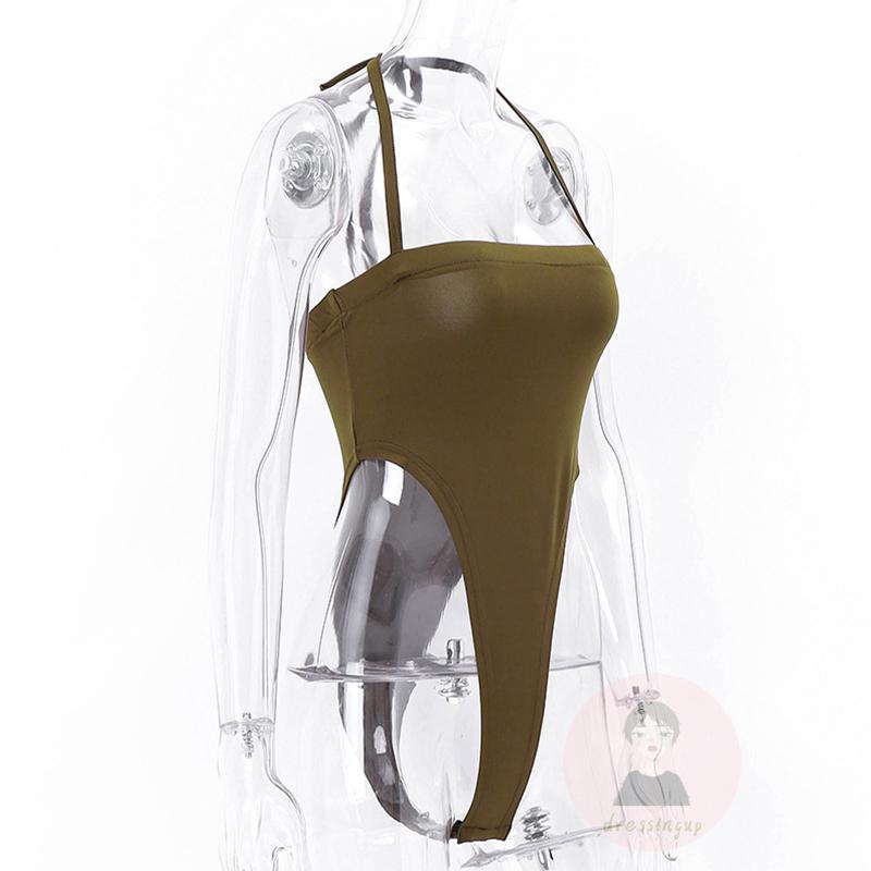 Áo Liền Quần Dáng Ôm Eo Thấp Khoét Lỗ Rỗng Thời Trang Mùa Hè Dành Cho Bạn Nữ