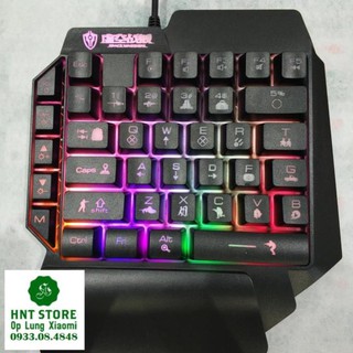 (T4/2020) Bàn phím 1 tay Gaming có logo PUBG - Chuột Chơi Game Mobile - PUBG - Liên Quân - Call of Duty